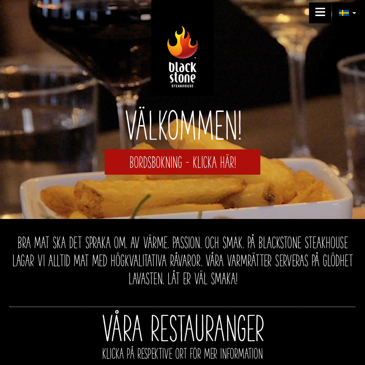 Screenshot of Blackstone Steakhouse Sundsvall