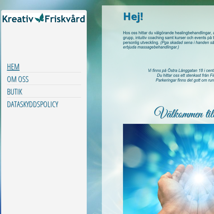 Screenshot of Kreativ Friskvård i Sundsvall