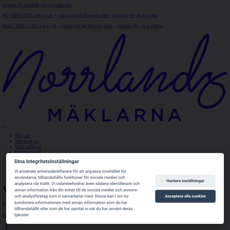 Screenshot of Norrlandsmäklarna