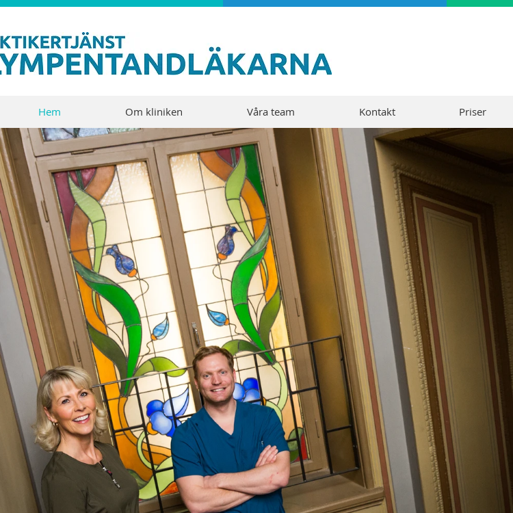 Screenshot of Praktikertjänst AB Olympentandläkarna