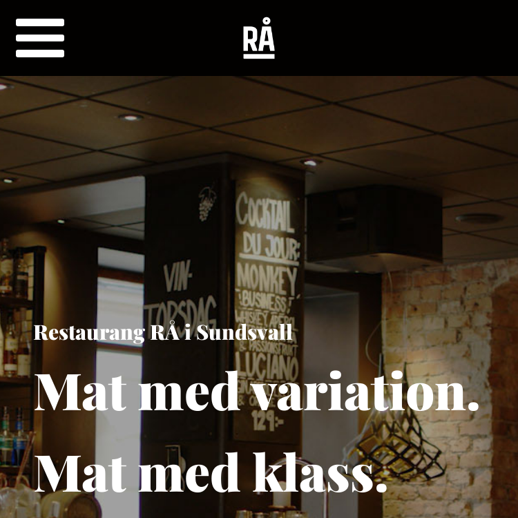 Screenshot of Rå